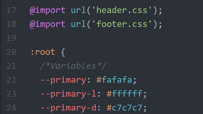 CSS code