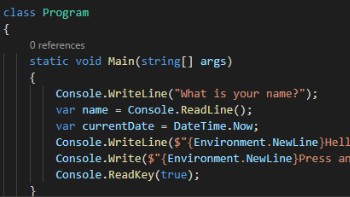 .NET code