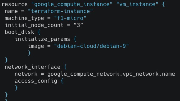 Terraform code