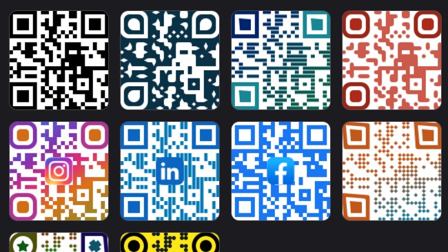 Designs for QR Codes